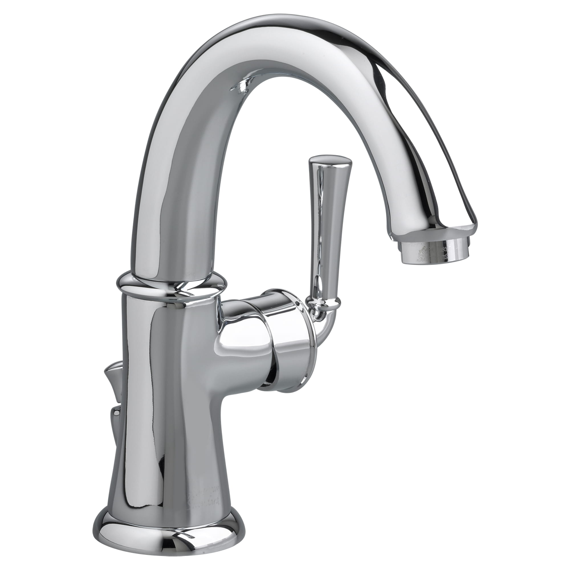 Portsmouth Single Hole Single Handle High Arc Bathroom Faucet 12 GPM with Lever Handle CHROME